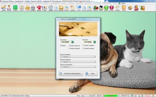 Programa Petshop Atendimento Agendamento Serviços e Financeiro v6.0 Plus - Fpqsystem 657501