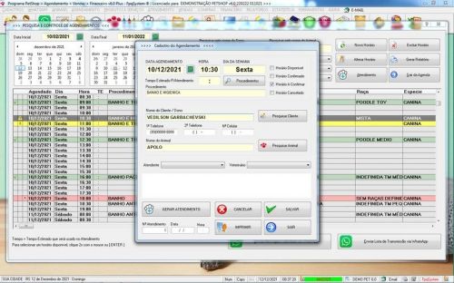Programa Petshop Atendimento Agendamento Serviços e Financeiro v6.0 Plus - Fpqsystem 657504