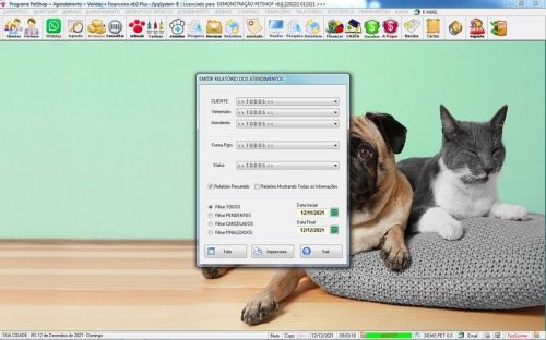 Programa Petshop Atendimento Agendamento Serviços e Financeiro v6.0 Plus - Fpqsystem 657510