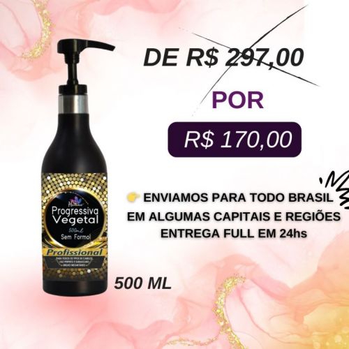 Progressiva Vegetal Creme Cabelo Liso Sem Química e Sem Formol 770389