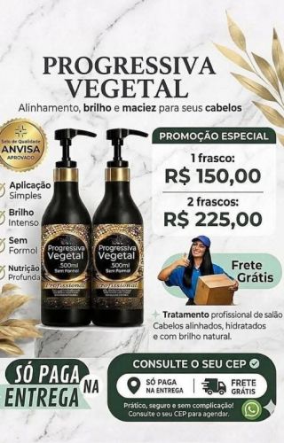 Progressiva Vegetal Sem Formol  Pague na Entrega 787427