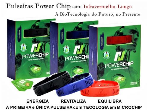 Pulseiras Inteligentes Power Chip Magnetoterapia e Infravermelho Longo – Azul 535928