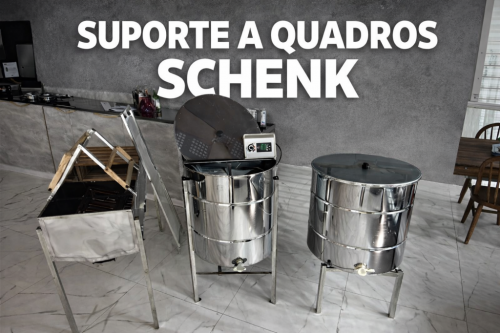 Quadros Schenk Kit Apícola Centrífuga Elétrica 32 quadros  Decantador 200kg  Mesa Desoperculadora 32 quadros 777474