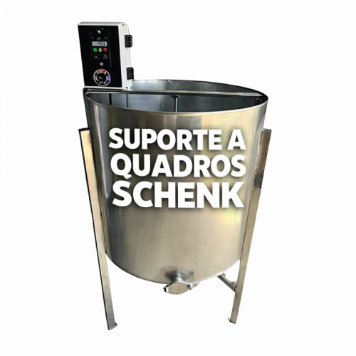 Quadros Schenk Kit Apícola Centrífuga Elétrica 32 quadros  Decantador 200kg  Mesa Desoperculadora 32 quadros 777475
