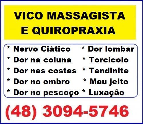 Quiropraxia em São José Sc grande Florianópolis de segunda a sábado 542307