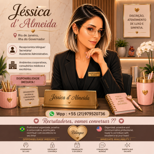 Realizo serviços de secretária pessoal bilíngue 782890