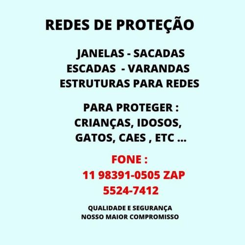 Redes de Proteção em Americanopolis   Qualidade e segurança maxima  11 98391-0505 647314
