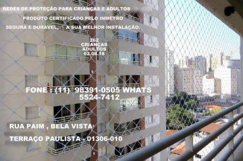 Redes de Proteção na Bela Vista Av. Brigadeiro Luiz Antonio  11 98391-0505 zap  566550