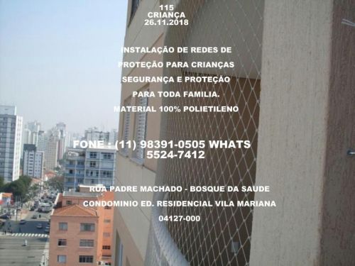 Redes de Proteção na Vila Mariana  11  98391-0505  5541-8283 613131