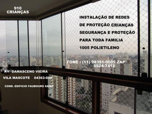 Redes de Proteção na Vila Mascote 11   98391-0505 zap  564516