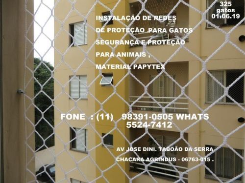 Redes de Proteção no Taboão da Serra 98391-0505 Av. Paulo Aires janelas  527493