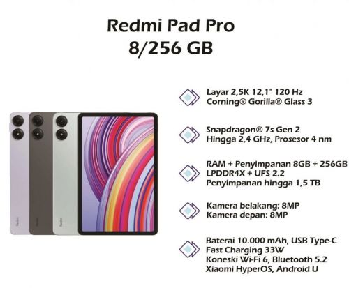 Redmi Pad Pro 12” 256gb8gb Ram  752173
