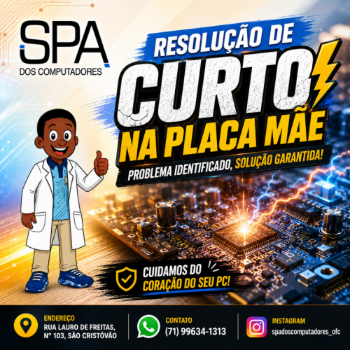 Resolução De Curto Na Placa-mãe Em Salvador Ba 783931