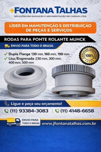 Rodas Para Ponte Rolante Munck  775645