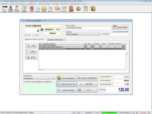 programa para Barbearia e Atendimento Barbershop  v1.0 - Fpqsystem  408912