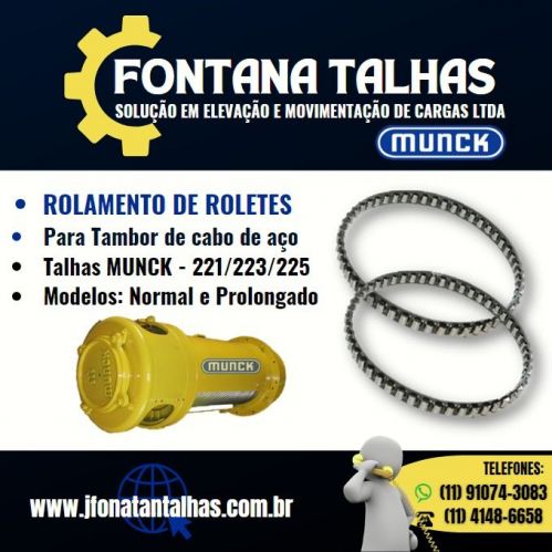 Rolamento de rolo 221222223 Fontana talhas 743552