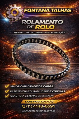 Rolamento de Rolo para talhas munck - fontana talhas  779990
