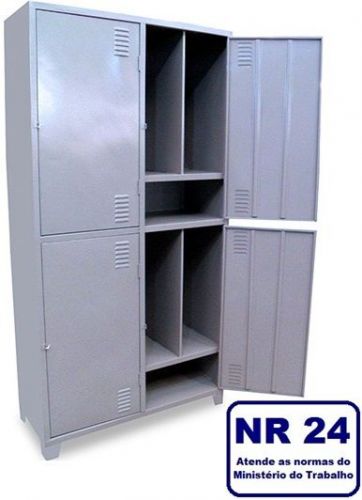 Roupeiro Escaninho De Aço 4 Portas N24 Insalubre Com Sapateira Frete Grátis para Bh Mg 762560 Roupeiro Escaninho De Aço 4 Portas N24 Insalubre Com Sapateira Frete Grátis para Bh Mg 762560