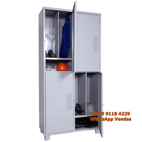 Roupeiro Escaninho De Aço 4 Portas N24 Insalubre Com Sapateira Frete Grátis para Bh Mg 762561 Roupeiro Escaninho De Aço 4 Portas N24 Insalubre Com Sapateira Frete Grátis para Bh Mg 762561
