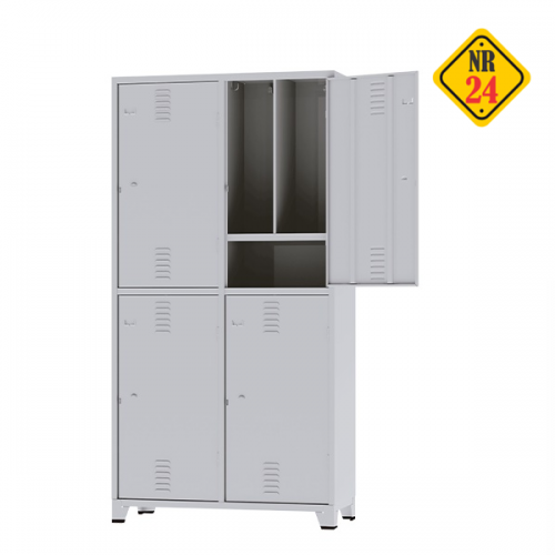 Roupeiro Escaninho De Aço 4 Portas N24 Insalubre Com Sapateira Frete Grátis para Bh Mg 762562 Roupeiro Escaninho De Aço 4 Portas N24 Insalubre Com Sapateira Frete Grátis para Bh Mg 762562