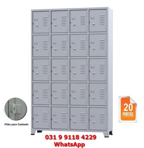 Roupeiro para Loja com Vestiário 20 Portas - Novo - Entrega Grátis para Bh Mg 755939