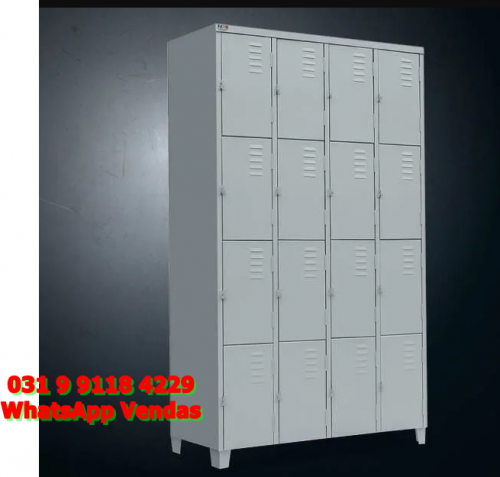 Roupeiro para Vestiário Empresa Funcionários Com 16 Portas Novo e Com Entrega Grátis para Bh Minas Gerais 762586