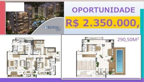 Royal Blue - Cobertura duplex de original 4 quartos com 290m2 755688