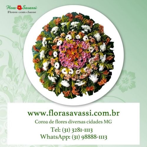 Sabará Mg floricultura entrega coroas de flores em Sabará Coroas velório cemitério Sabará Mg 700246