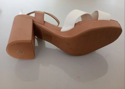 Sandália Meia Pata Glam Shoes Branco 746782