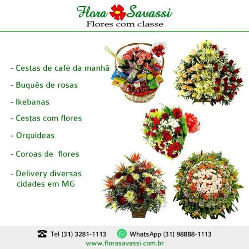 Santa Luzia Mg Floricultura Flora entrega flores Buquê de rosas orquídeas cesta de café e arranjos florais em Bairros de Santa Luzia Mg  772922