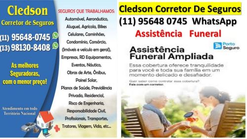 Seguro De Vida  Seguro Funeral .acidentes Pessoais  754876