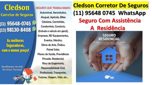 Seguro Residencial  Condominio Com Assistencia 24 Horas  754853