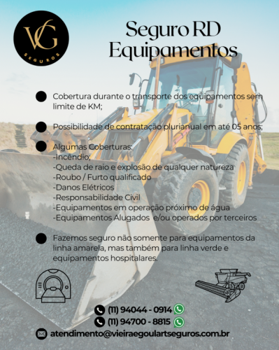 Seguro Riscos Diversos - Equipamentos 758616