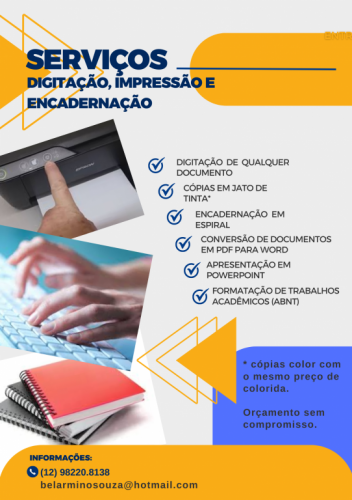 Serviço De Digitação Impressão Ou Design? Eu Resolvo Pra Você 770134