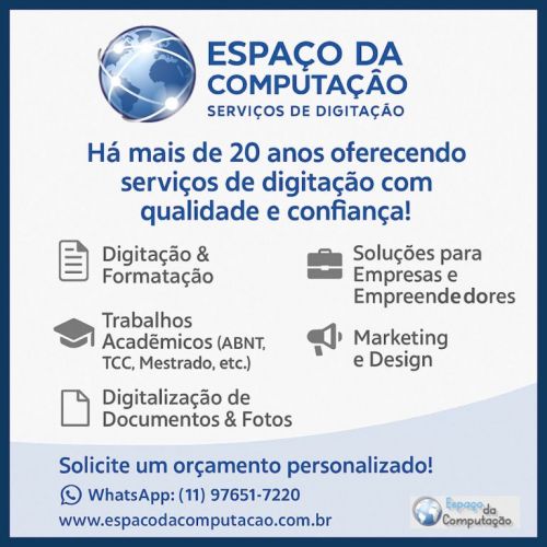 Serviços de Digitação Profissional - a gente digita formata e entrega pronto 752618