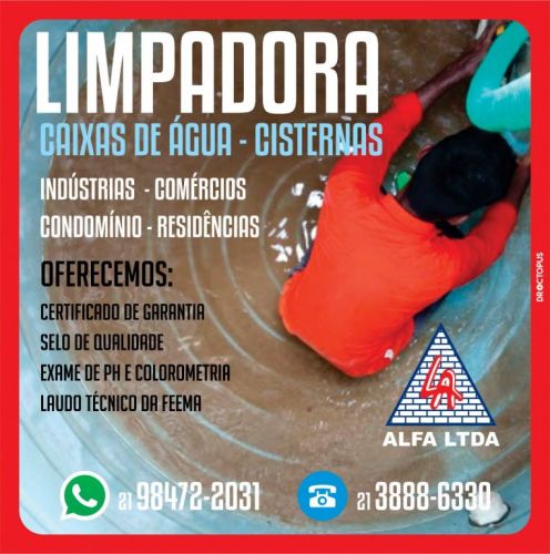 Serviços de limpeza de caixas d’água na região do Rio de Janeiro 598947