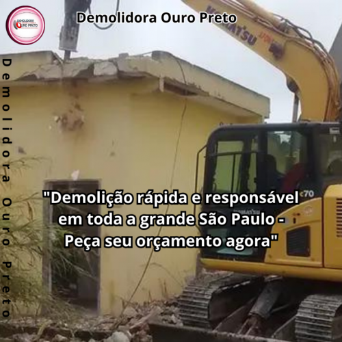 Serviços profissionais de demolição na Grande São Paulo 674507