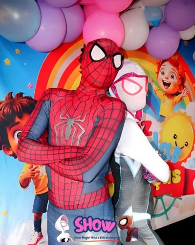 Show Cover Homem Aranha e Gwen Stacy no seu evento 11 97798-3712  761986