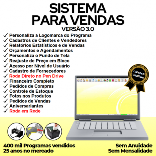 Sistema Controle de Estoque Pedido de Vendas e Financeiro v3.0 Plus - Fpqsystem 659693