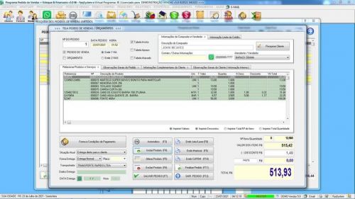 Sistema Controle de Estoque Pedido de Vendas e Financeiro v5.0 Plus  Whatsapp - Fpqsystem 659644