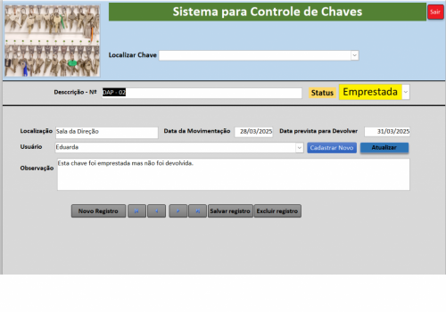 Sistema de Controle de Chaves Simplificado 744786