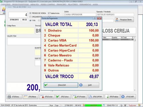 Sistema Loja de Suplementos Pdv Frente de Caixa para Tabacaria com Estoque e Financeiro v1.0 - Fpqsystem 658261