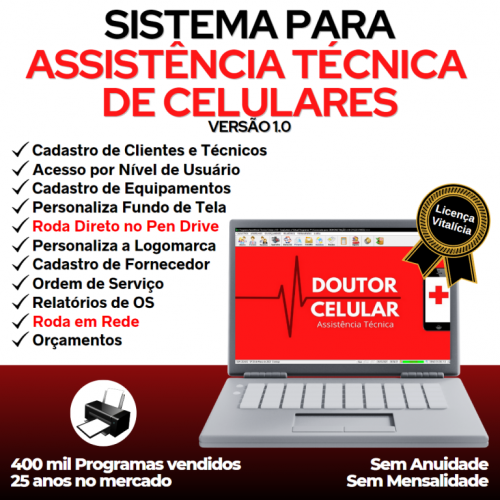 Sistema Ordem de Serviço Assistência Técnica Celular v1.0 - Fpqsystem 660778