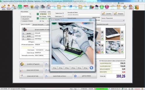Sistema Ordem de Serviço Assistência Técnica Celular Vendas Financeiro Estatística Whatsapp v6.0 - Fpqsystem 660591