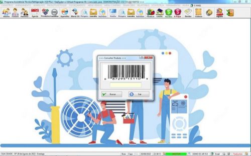 Sistema ordem de serviço de refrigeração com Vendas Financeiro e Mensagem v5.0 - Fpqsystem 660025