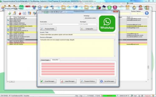 Sistema ordem de serviço de refrigeração com Vendas Financeiro e Mensagem v7.0  Whatsapp - Fpqsystem 659963