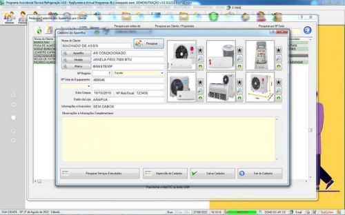 Sistema ordem de serviço de refrigeração com Vendas v3.0 - Fpqsystem 659924