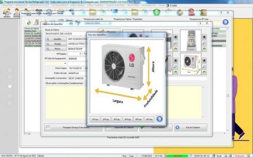 Sistema ordem de serviço de refrigeração com Vendas v3.0 - Fpqsystem 659925