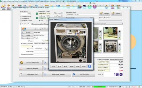 Sistema ordem de serviço de refrigeração com Vendas v4.0 - Fpqsystem 659888