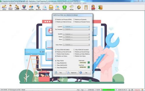 Sistema ordem de serviço de refrigeração v2.0 - Fpqsystem 659789